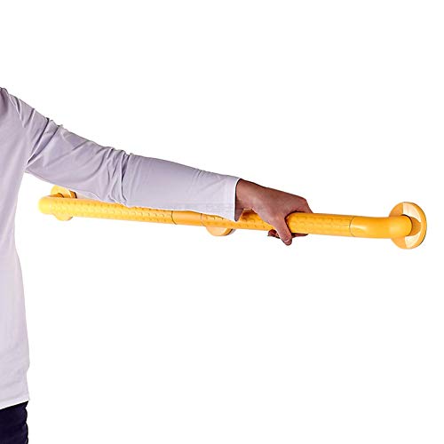 LDTTYRC Treppengeländer-Set, gelbes Sicherheitstreppengeländer, 30–600 cm, Komplettset, modernes Geländer, Sicherheitshandlauf, Stützstange, 600 cm (20 Fuß) von LDTTYRC