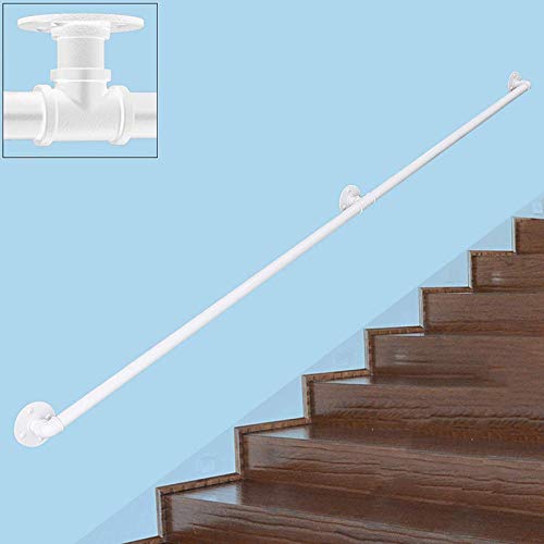 LDTTYRC Treppengeländer-Set, modernes Wandtreppen-Handlauf-Stützgeländer in Weiß für den Innen- und Außenbereich/100 cm LDTTYRC Treppengeländer-Set, modernes Wandtreppen-Handlauf-Stützgeländer in Weiß für den Innen- und Außenbereich/100 cm von LDTTYRC