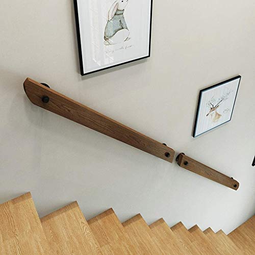 LDTTYRC Treppenhandlauf-Set, Holz für Innentreppenstufen, rutschfestes Treppengeländer aus Kiefernholz, für Haus, Garten, Korridor, Lofts, Terrassengeländer, Korridor/60 cm/24 Zoll LDTTYRC Treppenhandlauf-Set, Holz für Innentreppenstufen, rutschfestes Treppengeländer aus Kiefernholz, für Haus, Garten, Korridor, Lofts, Terrassengeländer, Korridor/60 cm/24 Zoll von LDTTYRC