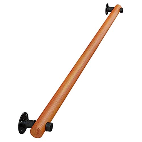LDTTYRC Treppenhandlauf-Set, rundes Treppengeländer aus Holz für Innen- und Außenkorridor, Rutschfester Sicherheitswandkorridor für ältere Menschen/140 cm/55 Zoll LDTTYRC Treppenhandlauf-Set, rundes Treppengeländer aus Holz für Innen- und Außenkorridor, Rutschfester Sicherheitswandkorridor für ältere Menschen/140 cm/55 Zoll von LDTTYRC