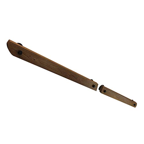 LDTTYRC Treppenhandlauf-Set, rutschfestes Holz für Innentreppen, Kiefernholz, Wandmontage, komplettes Set, Haltegriff für Senioren, Zuhause, Garten, Korridor, Lofts, Terrassendielen/90 cm/35 Zoll von LDTTYRC