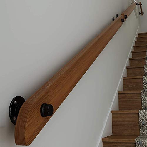 Treppenhandlauf-Set, Holz – Komplettset, rutschfestes Sicherheitstreppengeländer für Zuhause an der Wand, für den Innenbereich, Loft, ältere Menschen, Geländer, Korridor-Stützstange, 140 cm Treppenhandlauf-Set, Holz – Komplettset, rutschfestes Sicherheitstreppengeländer für Zuhause an der Wand, für den Innenbereich, Loft, ältere Menschen, Geländer, Korridor-Stützstange, 140 cm von LDTTYRC