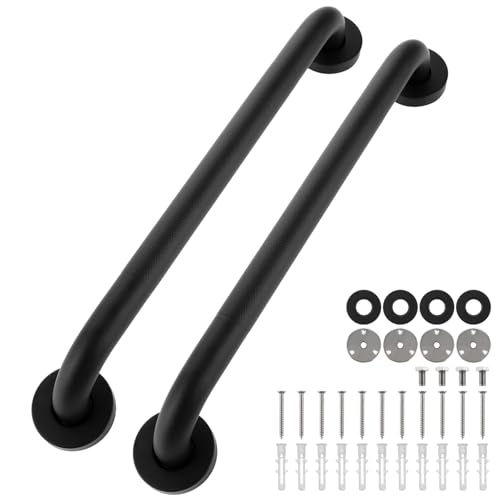 LDXDRU 2 Stück 16inch Dusche Haltegriffe für Senioren, 40cm Edelstahl Haltegriff Badewanne Badewannengriff für Bad Dusche Schritte, Rutschfest Wannengriff Duschgriff Sicherheitsgriff für Behinderten von LDXDRU