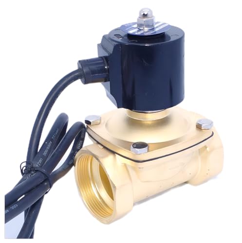 1-1/2 Zoll 2A-40 Normalerweise geschlossenes Messing-Brunnen-Magnetventil 220 V 12 V 24 V Magnetventil for Unterwasser(AC220) von LDXMJZOT