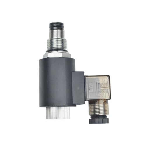 1 x 2-Positionen-2-Wege-Magnetventil DHF10-220 mit Magnetgewinde, Druckentlastung, Hydraulikventil, SV10-20 LSV10 (Spule DC24 V-Spule) von LDXMJZOT