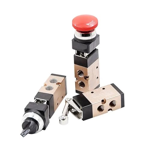 1 x pneumatisches Zwei-Positionen-Ventil-Rollenrad mit fünf Positionen, 5-Wege-Position, mechanisch, Typ MSV-86522R/TB/EB MSV (MSV-86522EB, 8 mm) von LDXMJZOT
