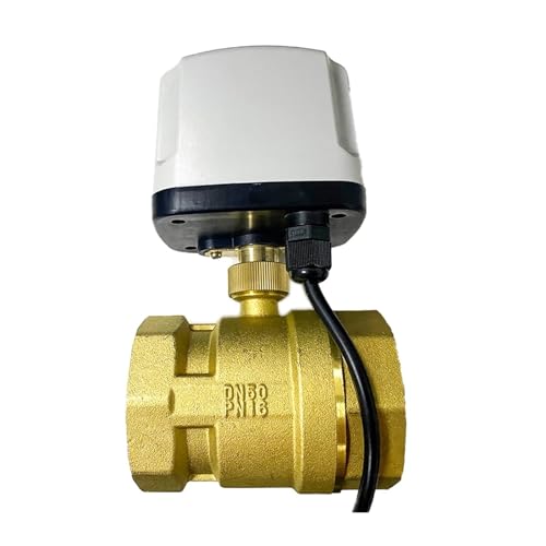 2" IP65 wasserdichter motorisierter Kugelhahn 220 V 12 V 24 V 3-Draht 2 Steuerung Elektrischer Messing-Kugelhahn Metallmotor mit großem Drehmoment(24v) von LDXMJZOT
