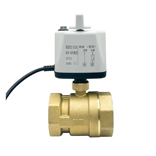 LDXMJZOT 1/2 "3/4" 1 "1-1/4" 1-1/2 "2" motorisierte Kugelhahn mit manuellem Schalter 2-Draht-Steuerung normalerweise geschlossener elektrischer Kugelhahn 2-Wege(CLOSED-220VAC) von LDXMJZOT