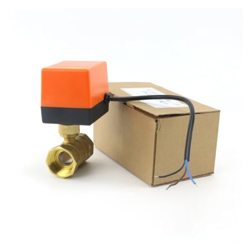 LDXMJZOT 1/2 "3/4" 1 "Messing 2-Wege Motorisierte Kugelhahn DN15/DN20/DN25 DREI-Draht Zwei-Control Elektrische Magnetventil 220V AC 12V DC 24V(Dc12-24v-3 Wire - 2 Point,0.75 Inch) von LDXMJZOT