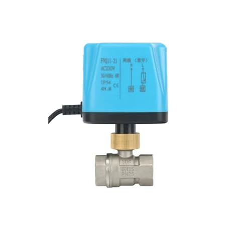 LDXMJZOT 1/2" 3/4" 1" Normalerweise geschlossener/offener motorisierter Kugelhahn 220 V 12 V 24 V 2-Draht-Elektrokugelhahn(Open-24v,0.75 Inch) von LDXMJZOT