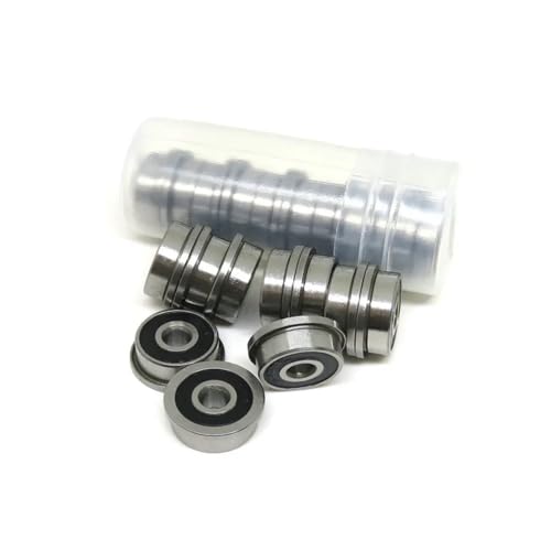 LDXMJZOT 10 Stück Miniatur-Kugellager mit tiefem Hals F623 F686 F688 F689 F695 F696 F698-2RS 5 x 13 x 4 mm Flansch (F698-2RS 8 x 19 x 6 mm) von LDXMJZOT