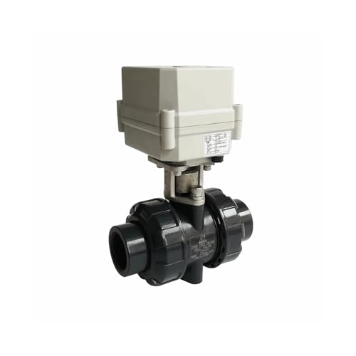 LDXMJZOT 2-Wege-PVC DN20 AC110V-230V 3/4/7 Drähte Motorisiertes Kugelventil BSP/NPT 3/4'' 10NM Elektrisches Kugelventil EIN/Aus 15 Sek. Metallgetriebe(Glue End,AC-CR303) von LDXMJZOT