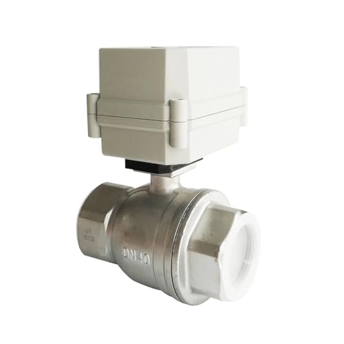 LDXMJZOT Edelstahl 1-1/4'' DN32 AC110V AC220V Schließer Öffner Elektrisches Wasserventil 10Nm Antrieb EIN/Aus 15 Sek. TF32-S2-C(B1sp,AC-CR202 Normally Open) von LDXMJZOT