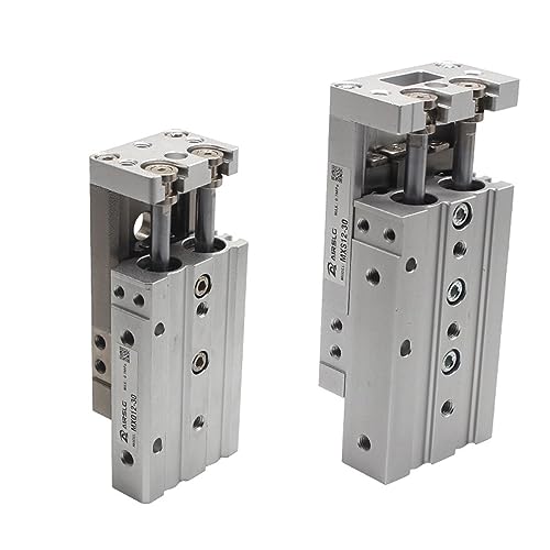 LDXMJZOT Pneumatischer Schiebeluftzylinder mit Doppelstabführung Typ SMC MXS12-100 MXQ16 MXS12L MXQ16L Bohrung 16 mm Hub 10-125 mm Schiebezylinder (10 mm Stroke, MXS16L) von LDXMJZOT