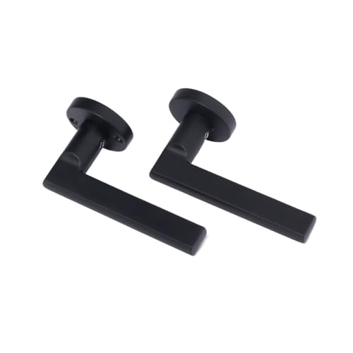 LDXMJZOT Türgriff aus Aluminiumlegierung, geteiltes Schloss, leise, Schlafzimmer, Badezimmer, Küche, Holztürgriff (04 610 Yahei) von LDXMJZOT
