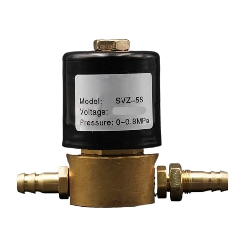 SVZ-5 Magnetventil, 220 V, 36 V, 24 V, Öffnungsplatte, 5 mm, Zwei-Positionen-Zwei-Wege-Ventil, VZCT Argon-Bogenschweißgerät (8 mm Schlauch, DC 24 V, SVZ-5), 1 Stück von LDXMJZOT