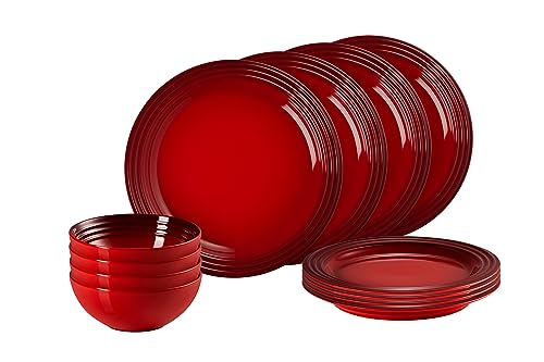 LE CREUSET 79351000607081 dinnerware set, Steinzeug, Kirschrot von LE CREUSET