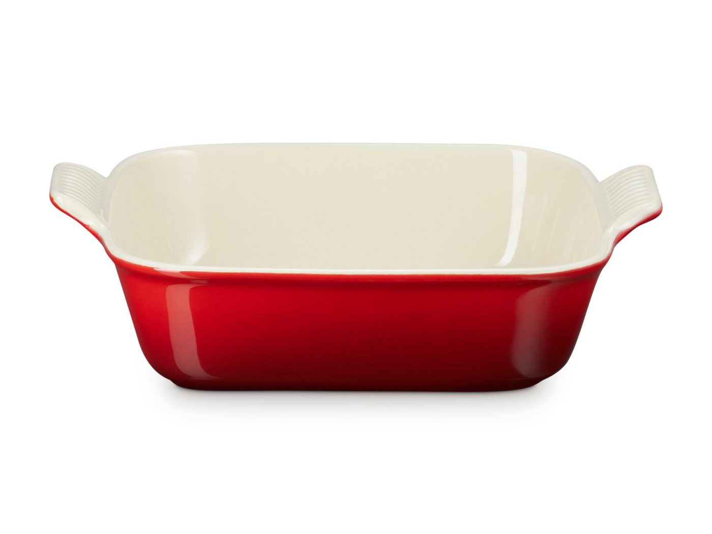 LE CREUSET Auflaufform Auflaufform Tradition quadratisch kirschrot 23cm, Steinzeug von LE CREUSET