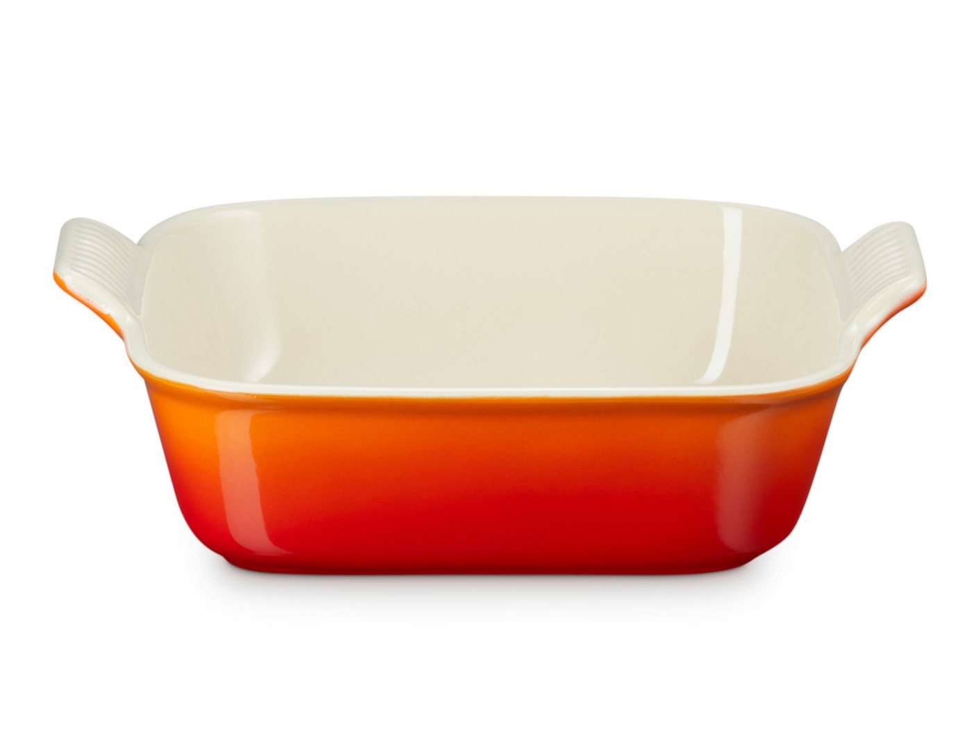 LE CREUSET Auflaufform Auflaufform Tradition quadratisch ofenrot 23cm, Steinzeug von LE CREUSET