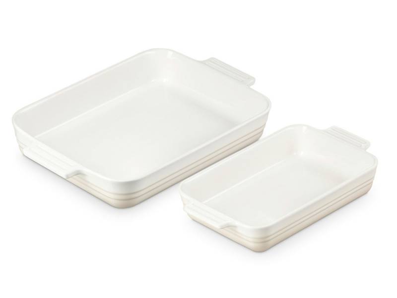 LE CREUSET Backform Auflaufform Klassik rechteckig meringue 25/32cm Set 2tlg LE CREUSET Backform Auflaufform Klassik rechteckig meringue 25/32cm Set 2tlg von LE CREUSET