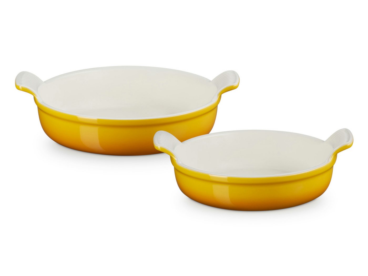 LE CREUSET Backform Auflaufform Tradition rund nectar 20/24cm Set 2tlg LE CREUSET Backform Auflaufform Tradition rund nectar 20/24cm Set 2tlg von LE CREUSET