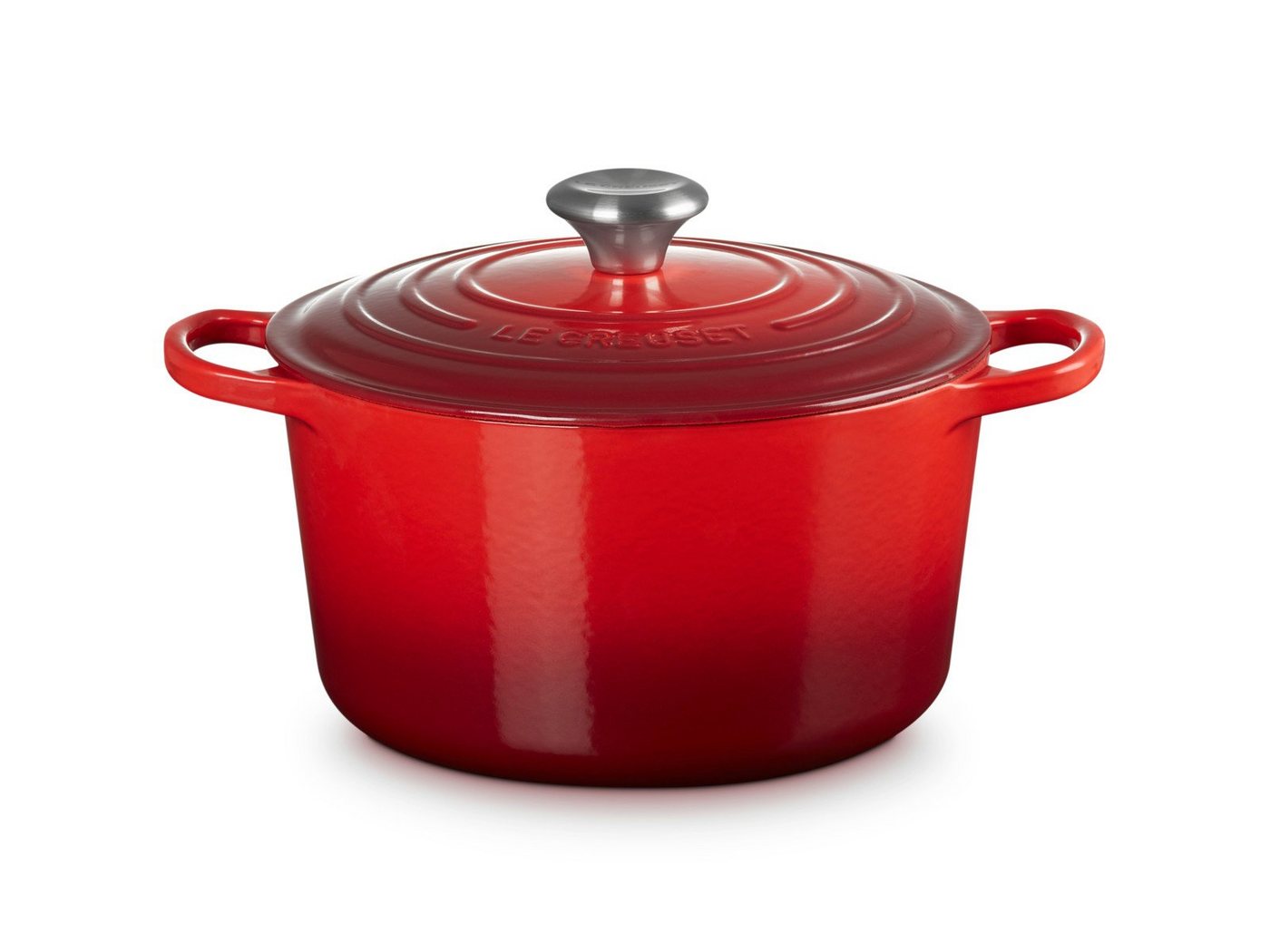 LE CREUSET Bräter Bräter hoch Signature rund kirschrot 24cm von LE CREUSET