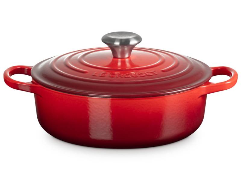 LE CREUSET Bräter Gourmet-Bräter Signature rund kirschrot 24cm, Emailliertes Gusseisen LE CREUSET Bräter Gourmet-Bräter Signature rund kirschrot 24cm, Emailliertes Gusseisen von LE CREUSET