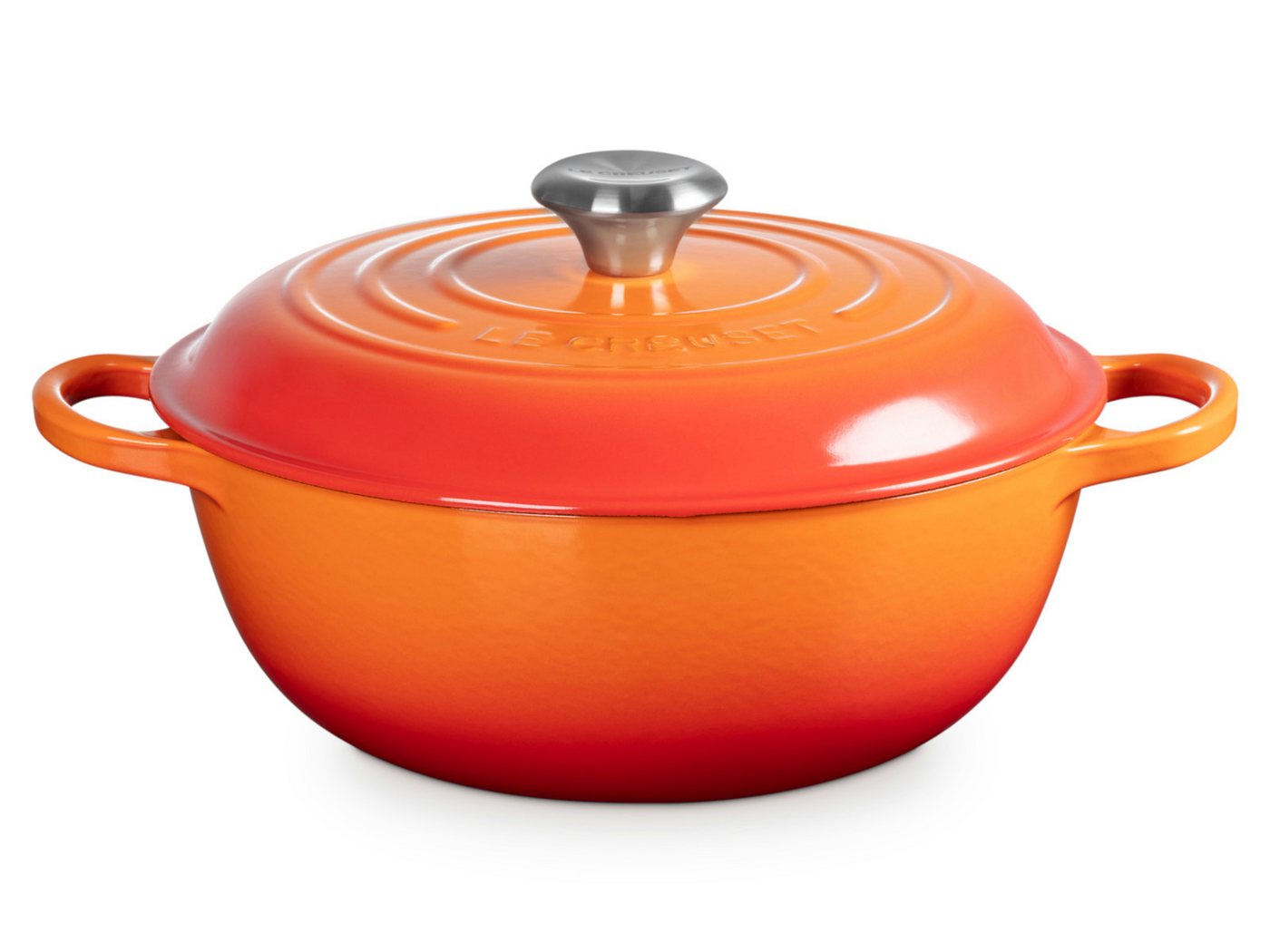 LE CREUSET Bräter Stew Pot Signature rund ofenrot 26cm, Emailliertes Gusseisen LE CREUSET Bräter Stew Pot Signature rund ofenrot 26cm, Emailliertes Gusseisen von LE CREUSET