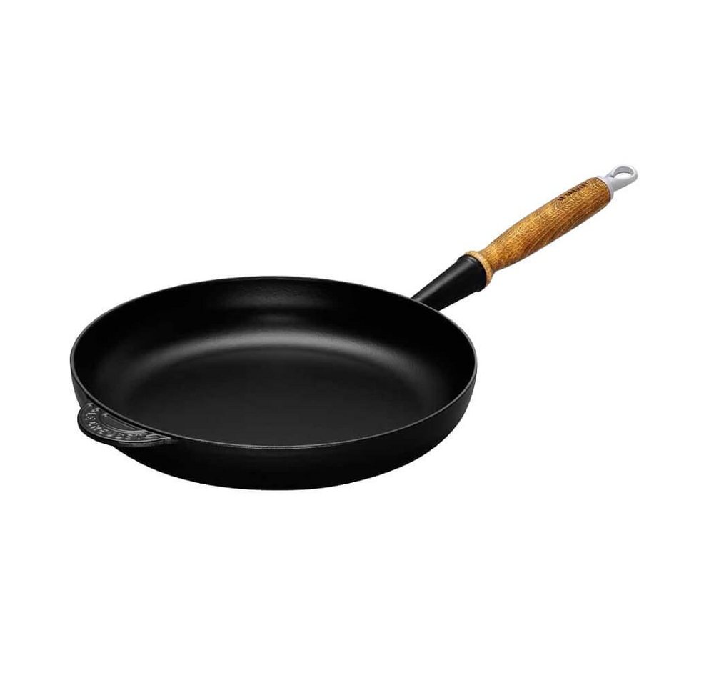 LE CREUSET Bratpfanne Le Creuset Gusseisenpfanne 26 cm, Gusseisen, Emaille, Holz von LE CREUSET