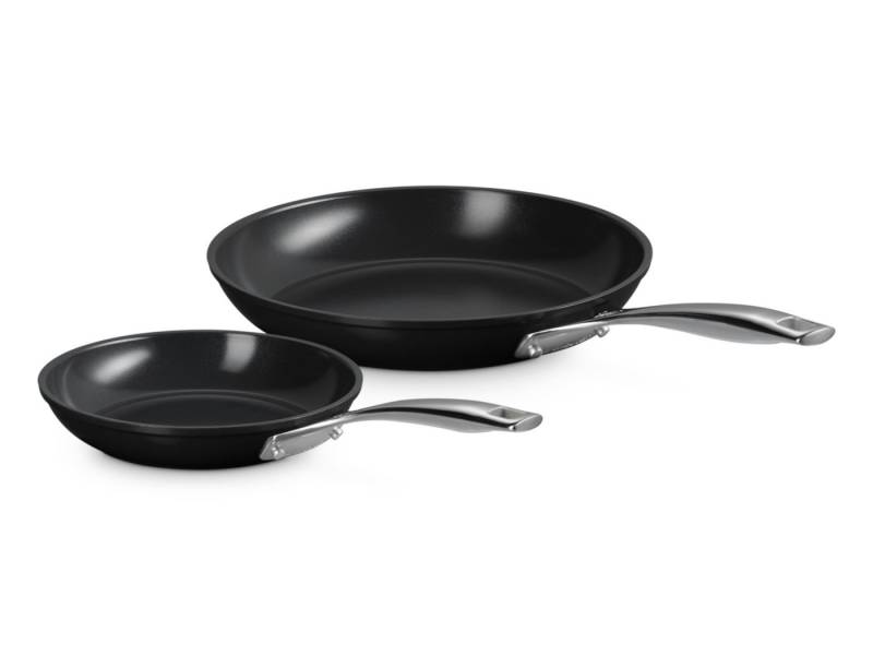 LE CREUSET Geschirr-Set Essential Pfannenset Keramik-Antihaft 2tlg, Geschmiedetes Aluminium (harteloxiert) von LE CREUSET