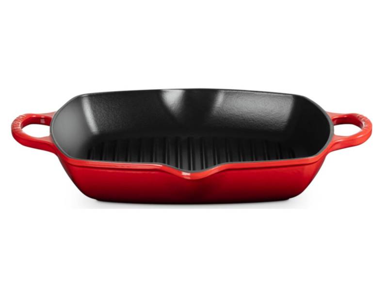 LE CREUSET Grillpfanne Grillpfanne Signature quatratisch kirschrot 30cm LE CREUSET Grillpfanne Grillpfanne Signature quatratisch kirschrot 30cm von LE CREUSET
