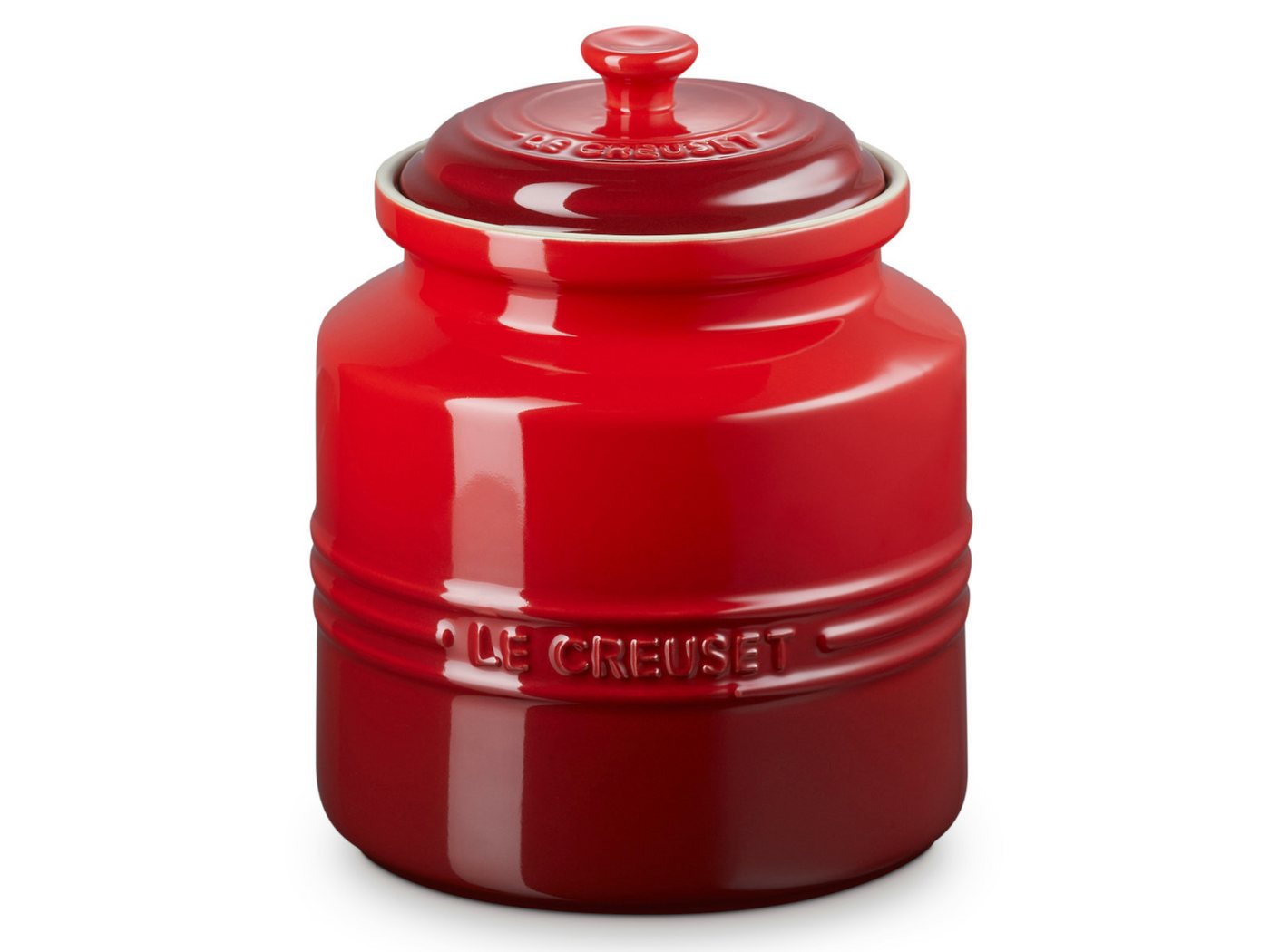 LE CREUSET Keksdose Keksdose mit Deckel kirschrot 2,4l, Steinzeug LE CREUSET Keksdose Keksdose mit Deckel kirschrot 2,4l, Steinzeug von LE CREUSET