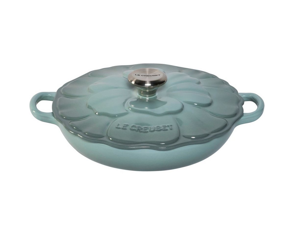 LE CREUSET Kochtopf Gourmet-Profitopf Blume 26 cm sea salt LE CREUSET Kochtopf Gourmet-Profitopf Blume 26 cm sea salt von LE CREUSET