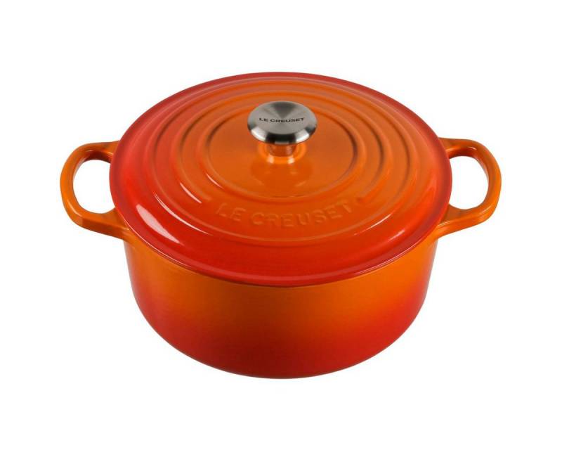 LE CREUSET Kochtopf Signature Bräter rund 22 cm ofenrot LE CREUSET Kochtopf Signature Bräter rund 22 cm ofenrot von LE CREUSET