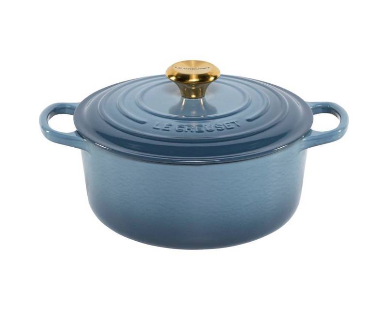 LE CREUSET Kochtopf Signature Bräter rund 24 cm chambray LE CREUSET Kochtopf Signature Bräter rund 24 cm chambray von LE CREUSET