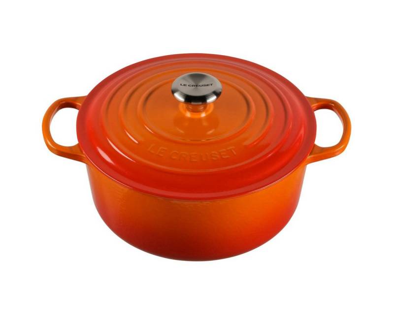 LE CREUSET Kochtopf Signature Bräter rund 26 cm ofenrot von LE CREUSET