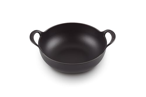 Le Creuset Balti Dish aus Gusseisen, 24 cm, 2,7 Liter, Schwarz matt, 20142240000460 von LE CREUSET