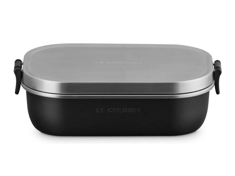 LE CREUSET Lunchbox On The Go Lunchbox schwarz matt 900ml, Edelstahl von LE CREUSET