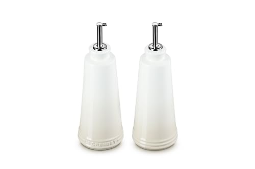 LE CREUSET PG8042-10716 Signature Steinzeug, je 284 ml, Baiser Öl & Essig Set, Steingut von LE CREUSET
