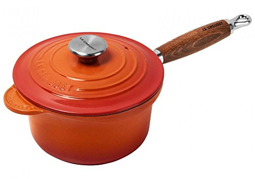 Le Creuset PROFITOPF MIT HOLZGRIFF 18 cm OFENROT, Gusseisen, Orange, One Size von LE CREUSET