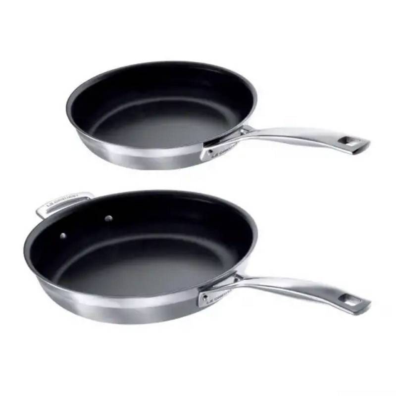 LE CREUSET Pfannen-Set 3-Ply 24/28, (2-tlg), Antihaftbeschichtung von LE CREUSET