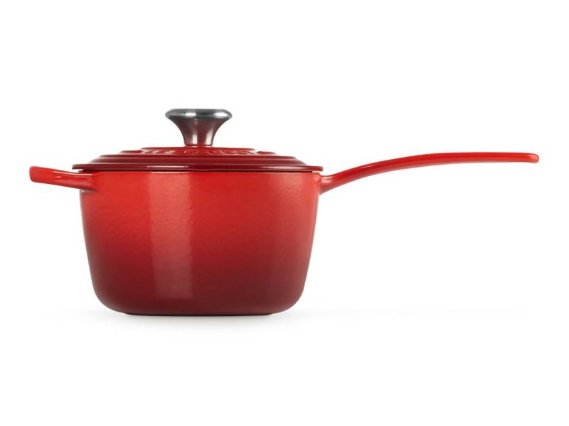 LE CREUSET Serviertopf Stielkasserolle Signature rund kirschrot 16cm, Emailliertes Gusseisen LE CREUSET Serviertopf Stielkasserolle Signature rund kirschrot 16cm, Emailliertes Gusseisen von LE CREUSET