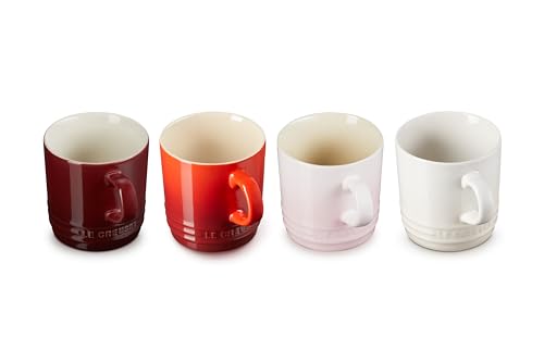 LE CREUSET Set mit 4 Cappuccino-Tassen, 200 ml, Kollektion Petits Fours, 79113207969030 von LE CREUSET