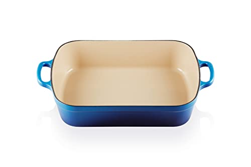 Le Creuset Signature Gusseisen-Bratreine, 33 cm, Rechteckig, Für alle Herdarten und Induktion geeignet, Volumen: 4,9 l, 3,85 kg, Azure, 20184332202422, 20184332202422 Le Creuset Signature Gusseisen-Bratreine, 33 cm, Rechteckig, Für alle Herdarten und Induktion geeignet, Volumen: 4,9 l, 3,85 kg, Azure, 20184332202422, 20184332202422 von LE CREUSET