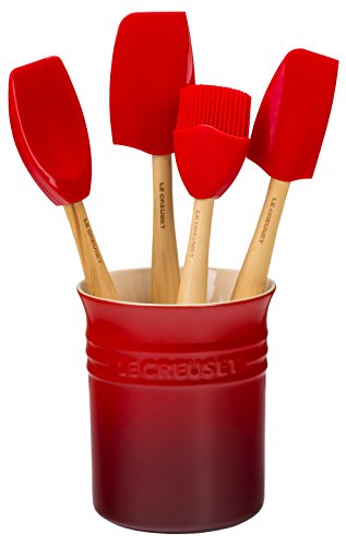 Le Creuset Classic Kochkellen-Set 5tlg. Craft (1.1 L), Kirschrot, 91057001060000 von LE CREUSET