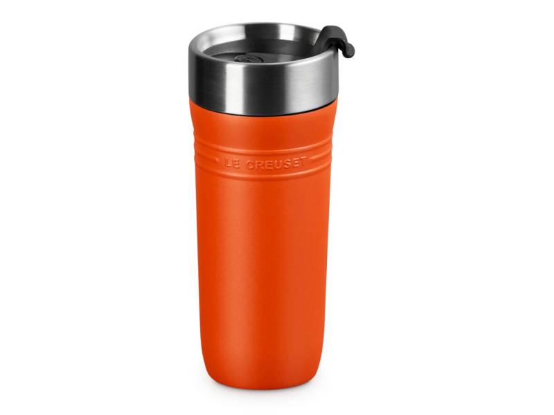 LE CREUSET Thermoflasche On The Go Thermobecher ofenrot 350ml LE CREUSET Thermoflasche On The Go Thermobecher ofenrot 350ml von LE CREUSET