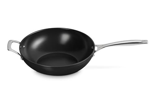 LE CREUSET Wok Pan Essential Antihaft-Keramik – ø 30 cm / 4,7 Liter – Keramik-Antihaftbeschichtung von LE CREUSET