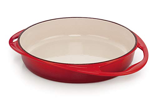 Le Creuset Gusseisen Tatin-Backform, Rund, Ø 25 cm, Für alle Herdarten inkl. Induktion geeignet, 2,13 kg, Kirschrot, 20129250602460 von LE CREUSET