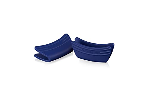 Le Creuset 2er-Set Griffschutz aus Silikon, Anpassungsfähig, Hitzebeständig bis 250°C, Azure, 42813002200000, 42813002200000 von LE CREUSET