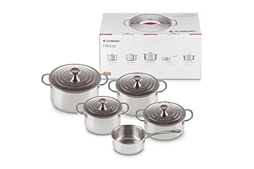 Le Creuset 5-teiliges Topfset aus 3-ply PLUS Edelstahl, 96605300000000 von LE CREUSET